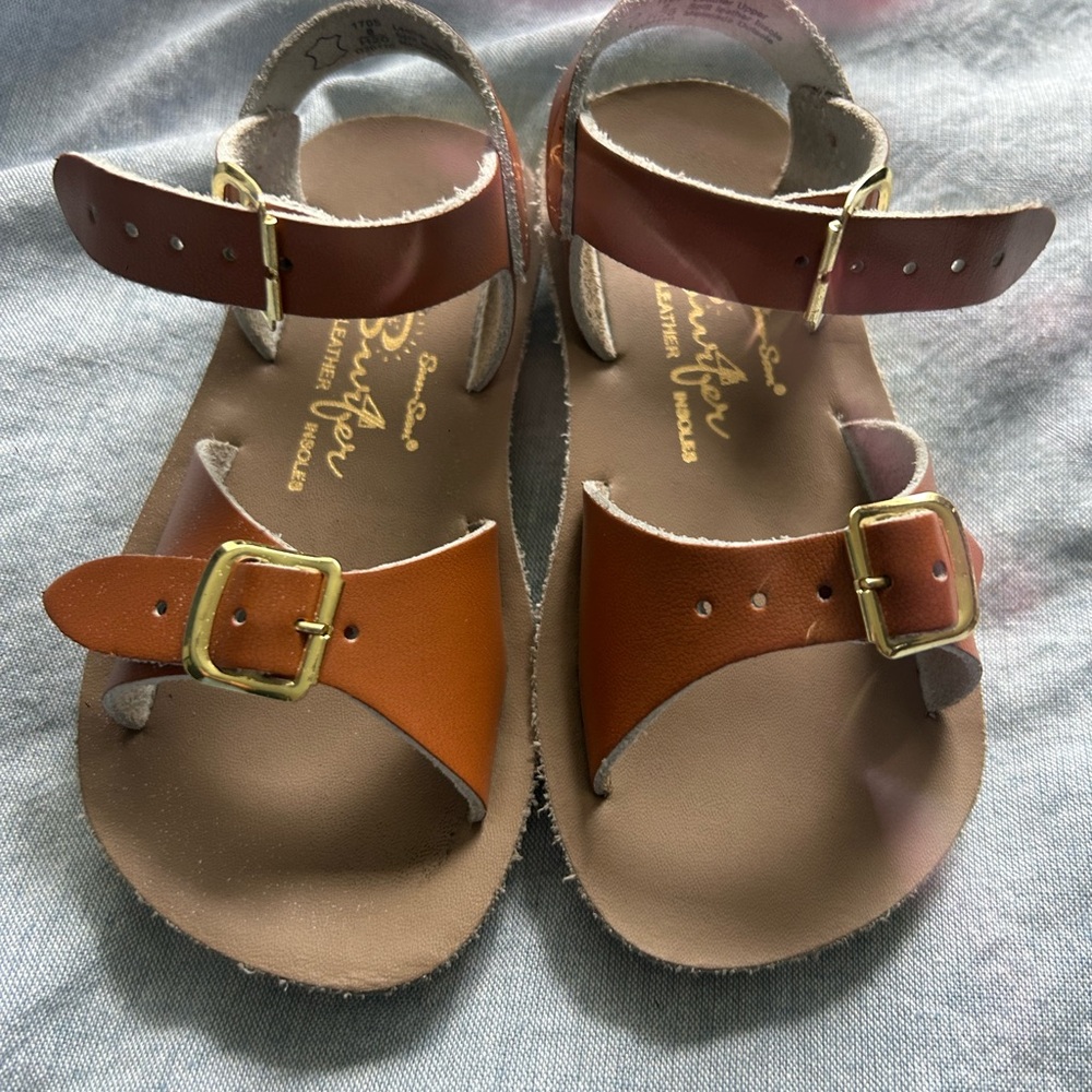 Salt Water Sandals by Hoy - Brown and Tan
